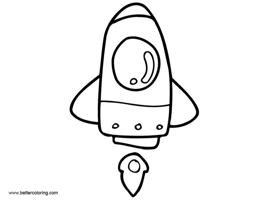 Free Rocket Ship Coloring Pages printable