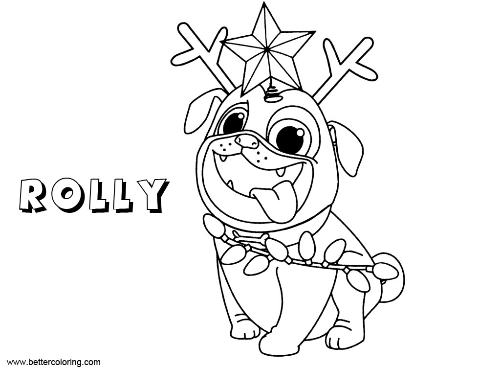 Rolly from Puppy Dog Pals Coloring Pages - Free Printable Coloring Pages