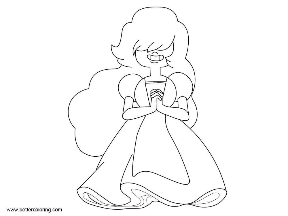 Free Sapphire from Steven Universe Coloring Pages printable