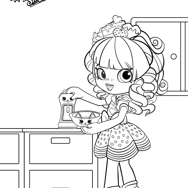 Shoppies Coloring Pages Jessicake - Free Printable Coloring Pages