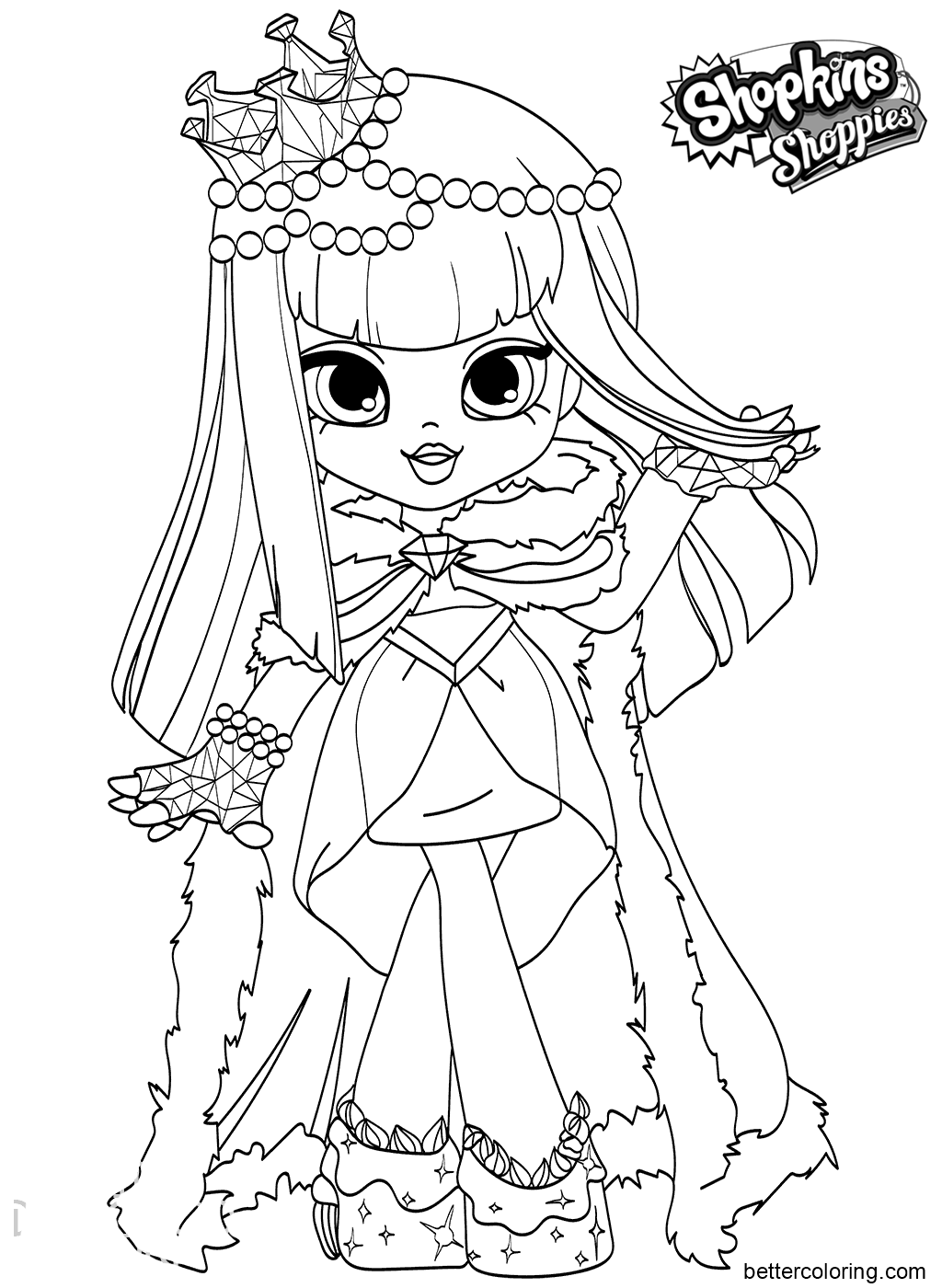 Shoppies Coloring Page - Free Printable Coloring Pages