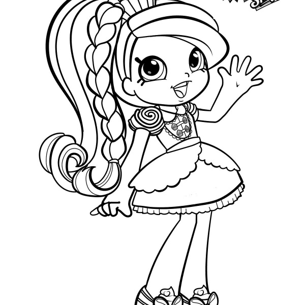 Shoppies Coloring Page - Free Printable Coloring Pages