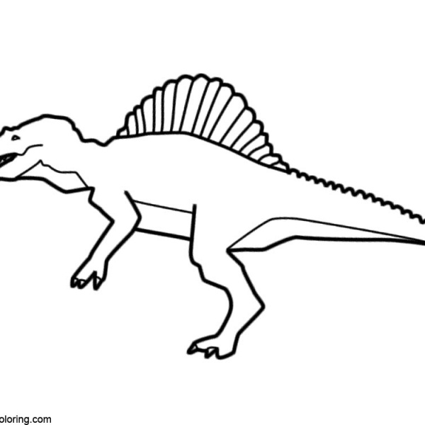 spinosaurus dinosaur coloring pages