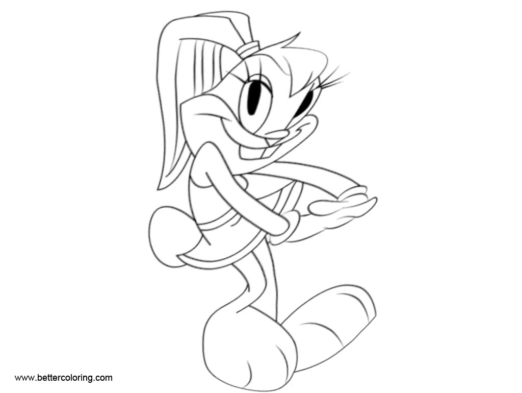 Free Space Jam Bunny Coloring Pages printable