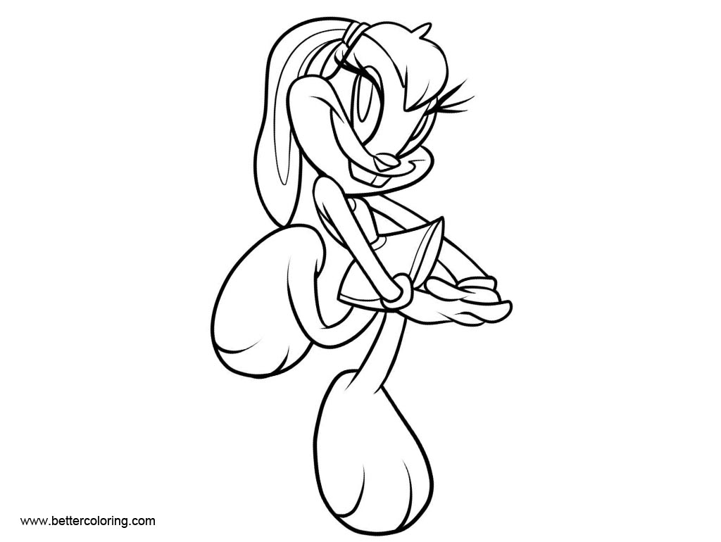 Free Space Jam Coloring Pages Dancing Lola printable