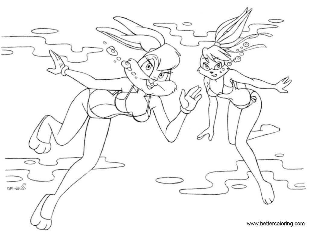 Free Space Jam Coloring Pages Lola Drawing by Shoxxe printable
