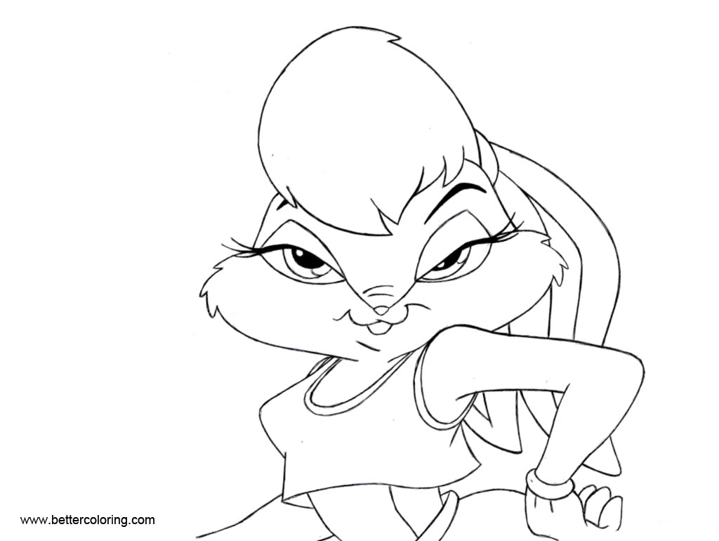 Free Space Jam Coloring Pages Lola by Mrseyker printable