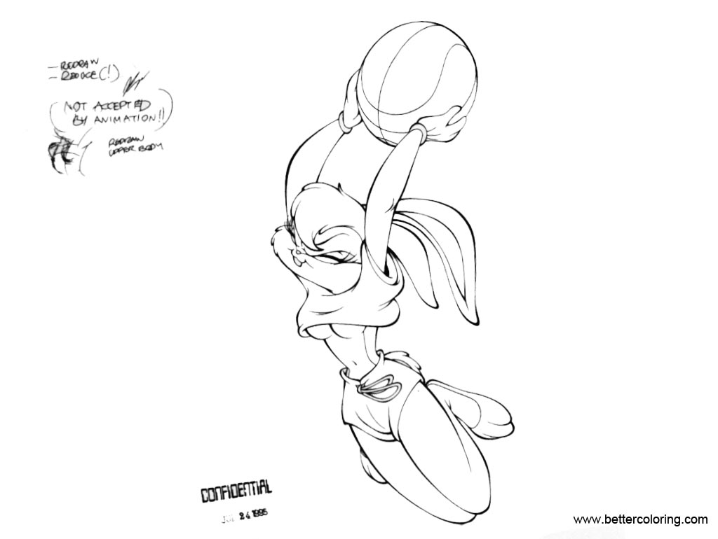 Free Space Jam Coloring Pages by Rabbette printable
