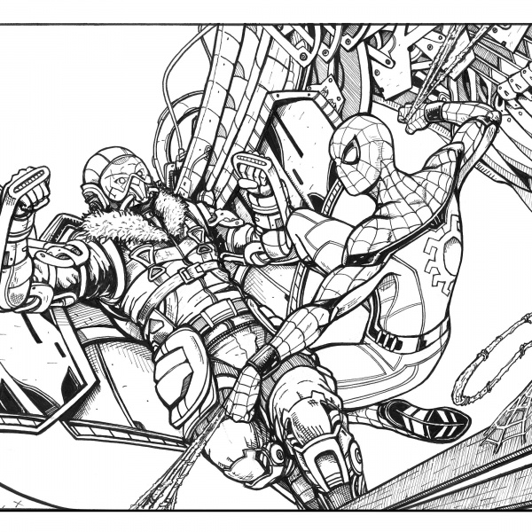 Spiderman Homecoming Coloring Pages by emmanuelxerxjavier - Free ...