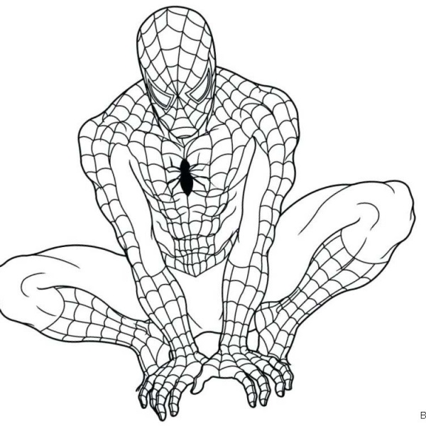 Spiderman Homecoming Coloring Pages Head Drawing - Free Printable Coloring Pages