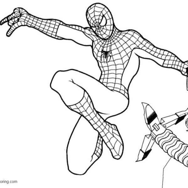 Spiderman Homecoming Coloring Pages Superhero - Free Printable Coloring