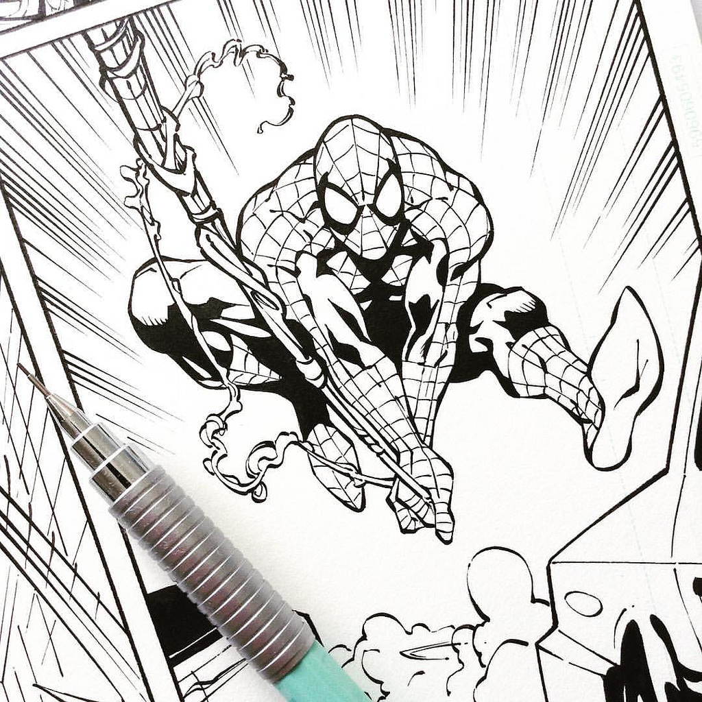 Free Spiderman Homecoming Coloring Pages by Roger Krux printable