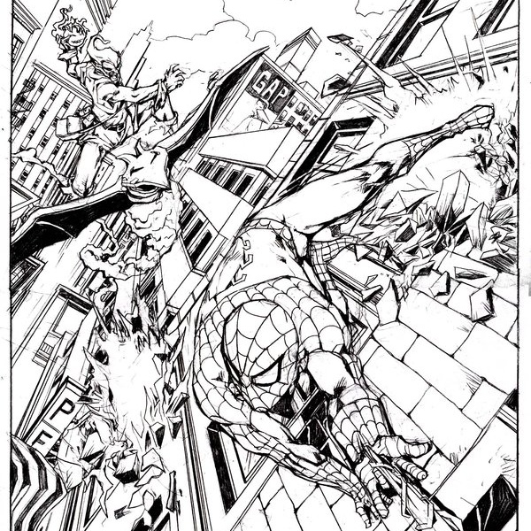 26 best ideas for coloring Spiderman Fighting Coloring Pages