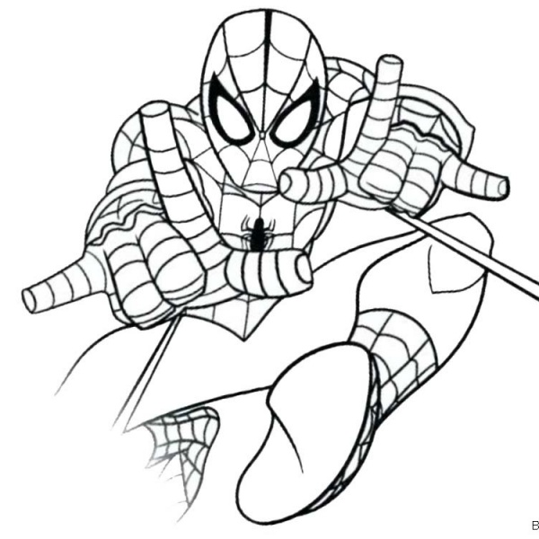 Spiderman Homecoming Coloring Pages Superhero is Coming - Free ...