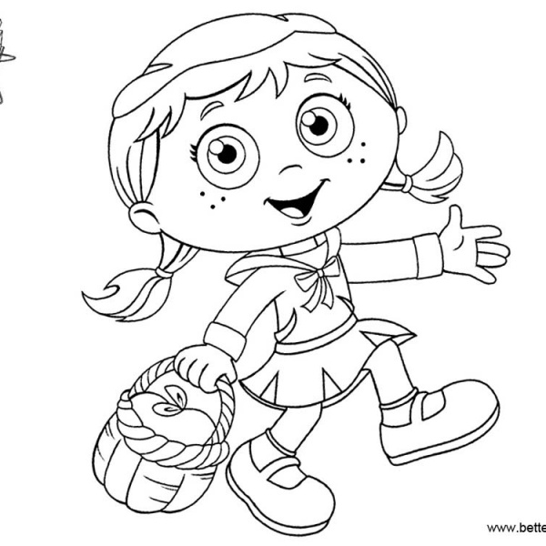 Super Why Coloring Pages Wonder Red - Free Printable Coloring Pages