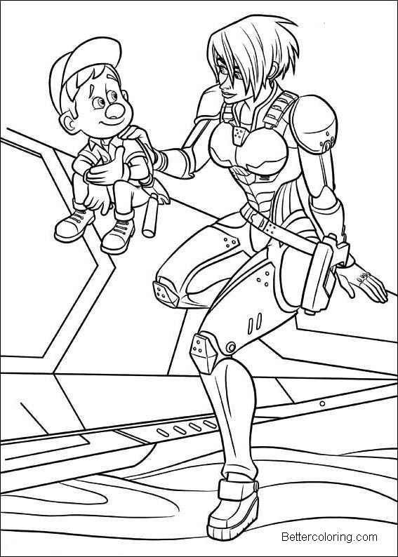 Free Wreck It Ralph Coloring Pages Line Art Sergeant Calhoun printable