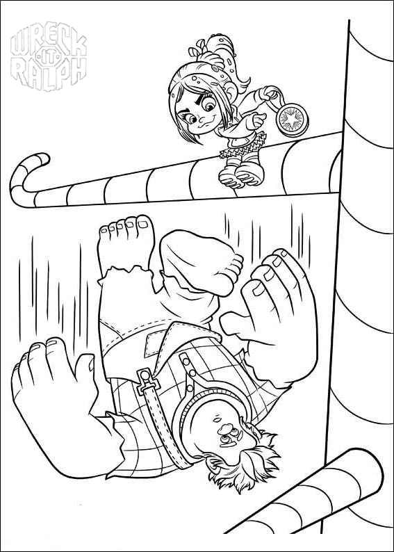 Free Wreck It Ralph Coloring Pages Ralph Falling Off printable