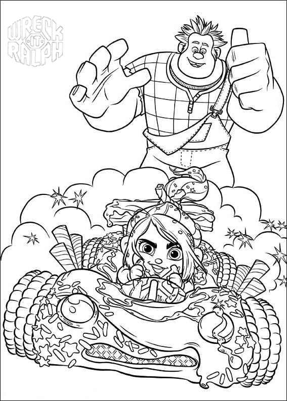 Wreck It Ralph Therapy Coloring Book Coloring Pages