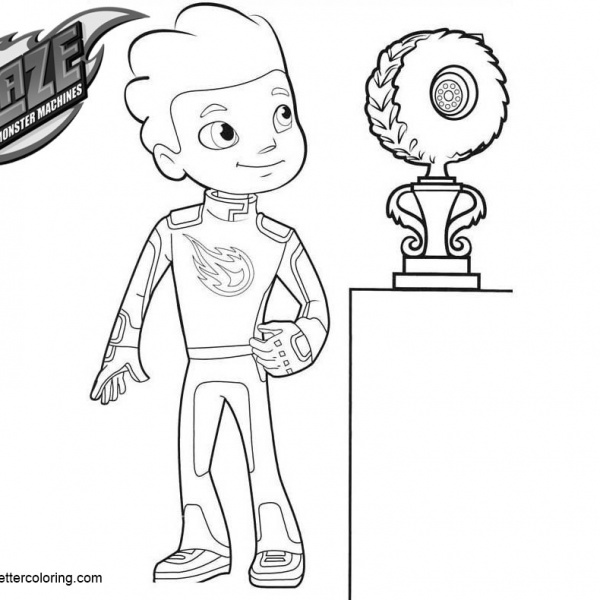 Blaze and the Monster Machines Coloring Pages - Free Printable Coloring ...