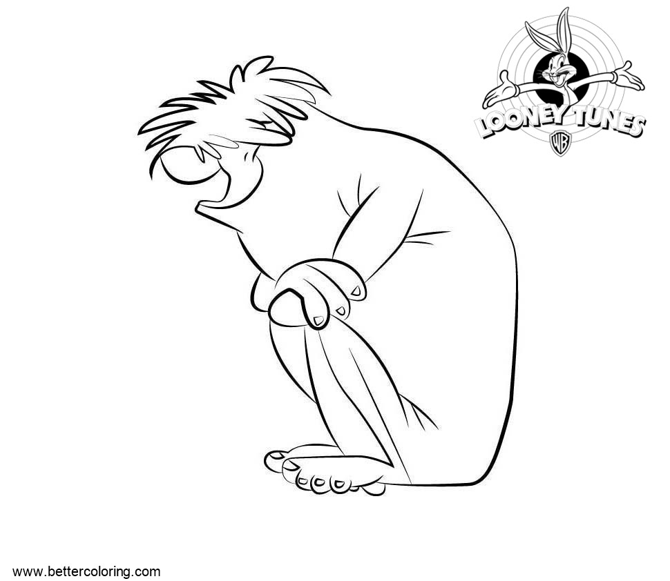 Free Abominable Snowman from Looney Tunes Coloring Pages printable