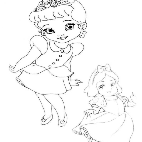 Baby Disney Princess Coloring Pages Disney Princess Ariel - Free ...