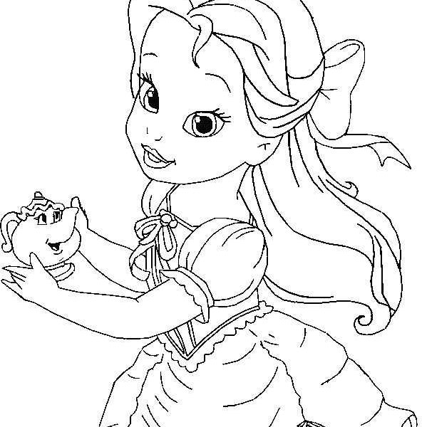 Baby Disney Princess Ariel Coloring Pages Books - Free Printable Coloring Pages
