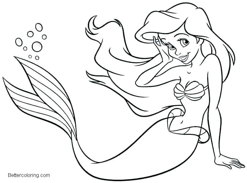 Baby Princess Coloring Pages Book Ariel - Free Printable ...