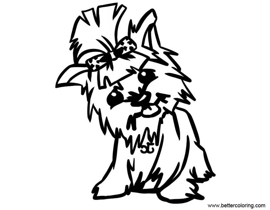 Baby Yorkie Coloring Pages Free Printable Coloring Pages