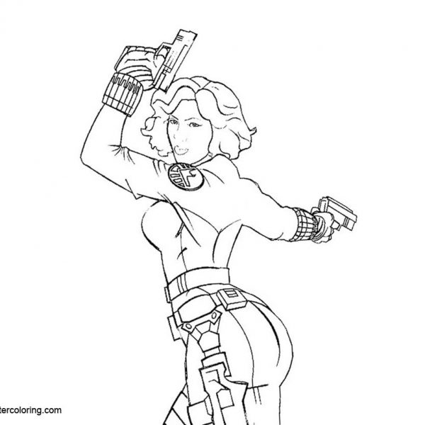 Hawkeye and Black Widow Coloring Pages by Adamwithers ...