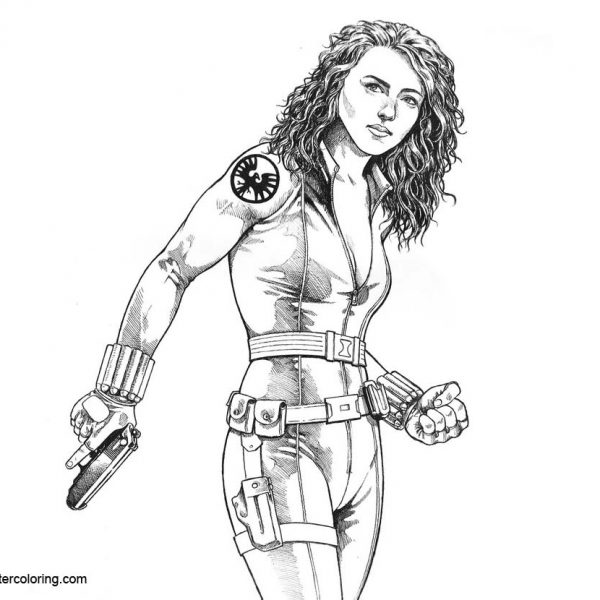 Black Widow Coloring Pages Free Printable Coloring Pages