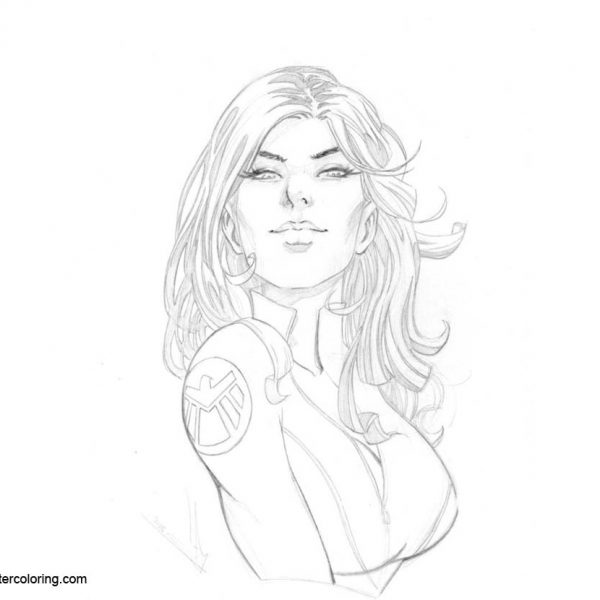 Black Widow Coloring Pages by Iruno - Free Printable Coloring Pages