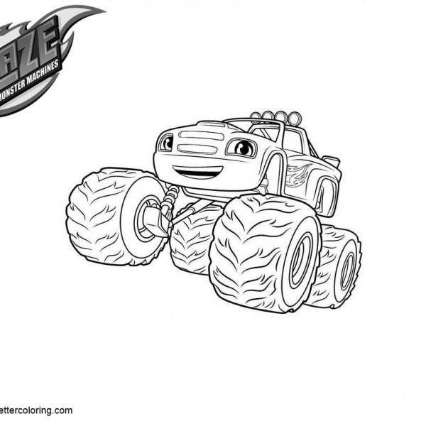 Blaze and the Monster Machines AJ Coloring Pages - Free Printable ...