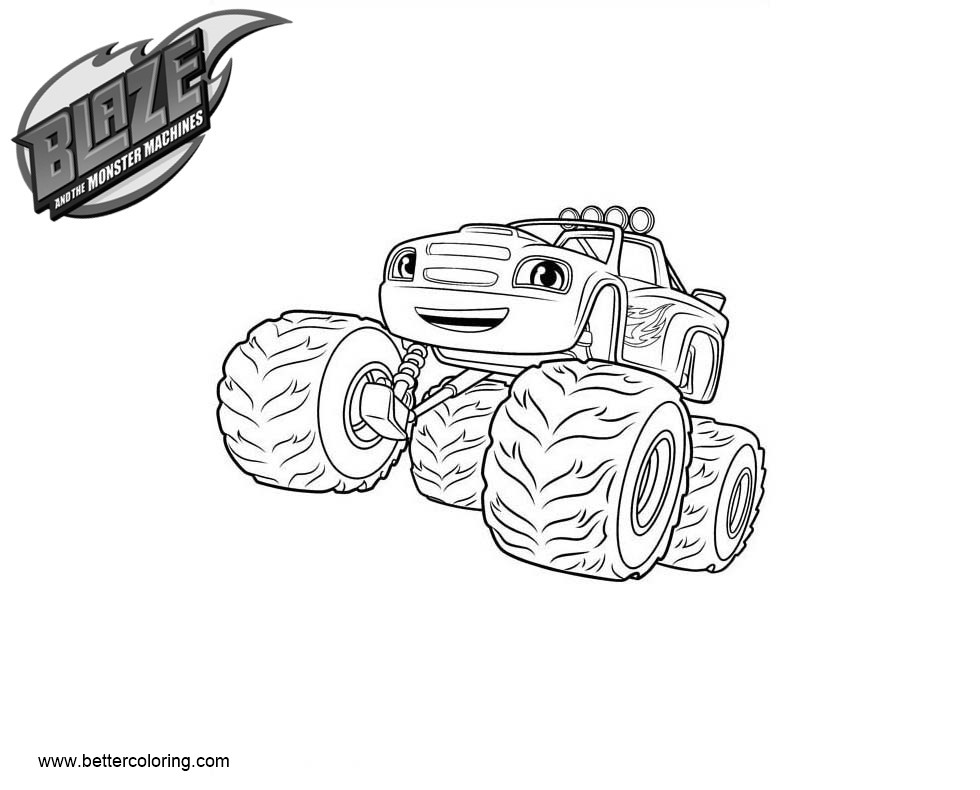 Blaze and the Monster Machines Coloring Pages blaze Picture - Free ...