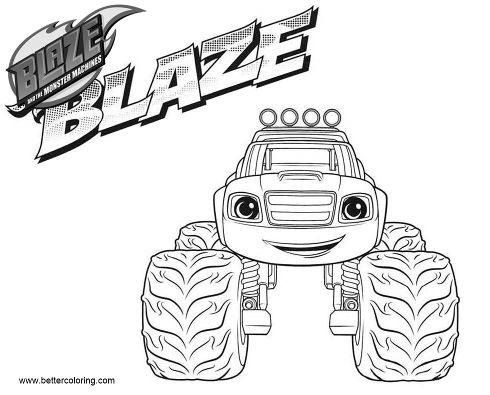 Blaze and the Monster Machines Coloring Pages blaze - Free Printable