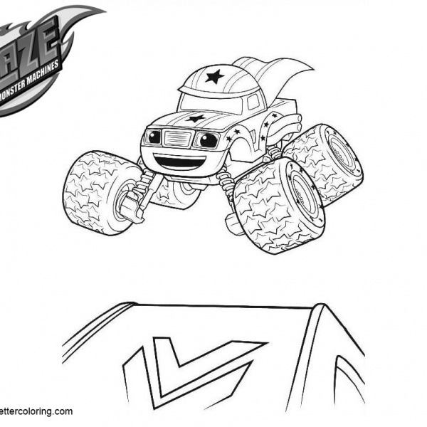 Blaze and the Monster Machines AJ Coloring Pages - Free Printable ...