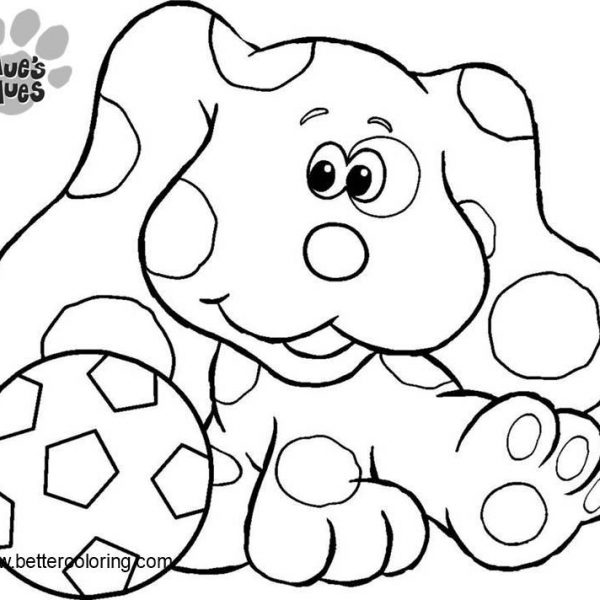 Blue s Clues Coloring Pages With Magenta Free Printable Coloring Pages