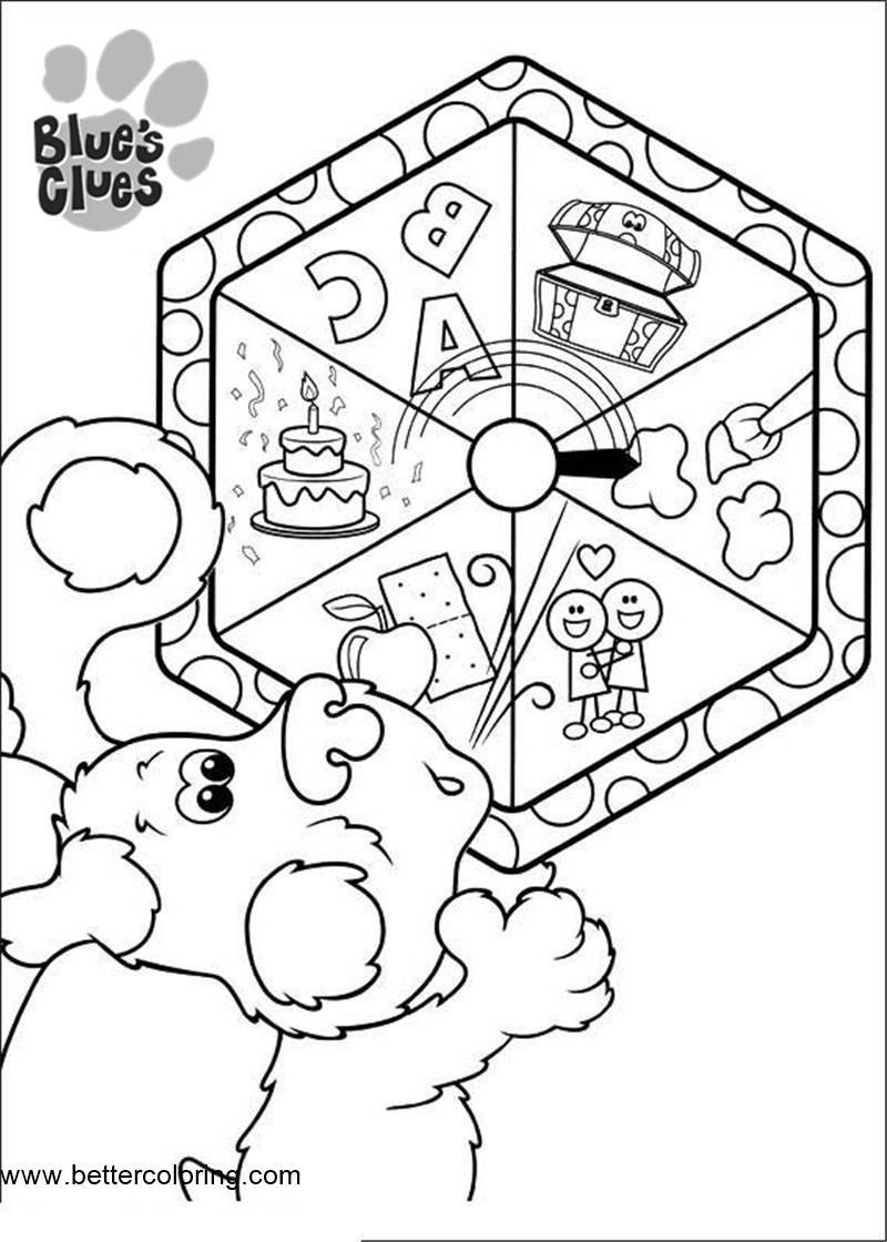 Free Blue's Clues Coloring Pages Funny Pictures printable