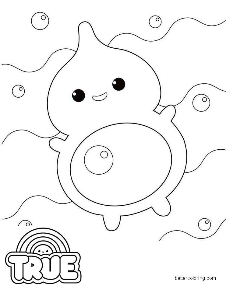 Bubba from True and the Rainbow Kingdom Coloring Pages Line Art - Free ...