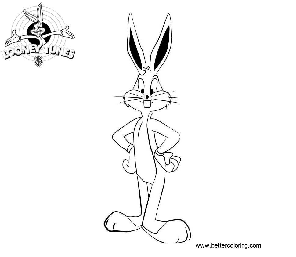 Free Bugs Bunny from Looney Tunes Coloring Pages printable