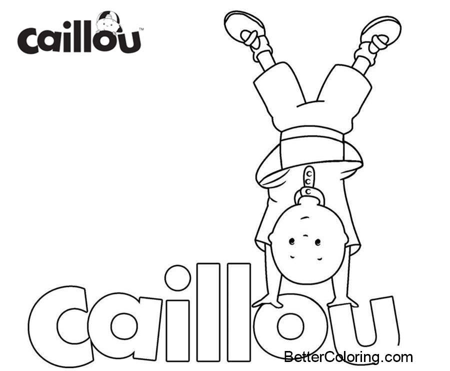 Free Caillou Coloring Pages Free Printable printable