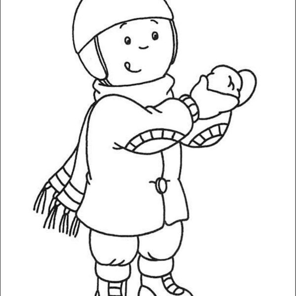 Caillou Coloring Pages Family - Free Printable Coloring Pages