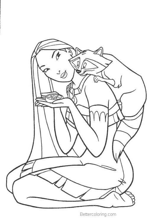 Characters from Pocahontas Coloring Pages - Free Printable Coloring Pages