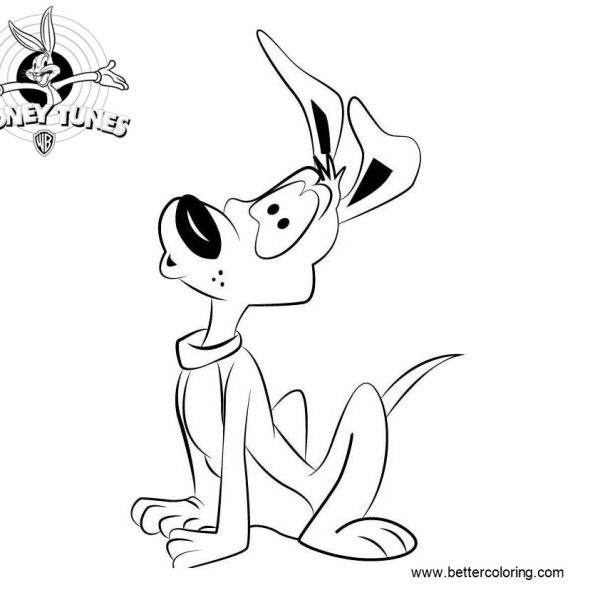 Marvin the Martian from Looney - Charlie Dog From Looney Tunes Coloring Pages 600x600