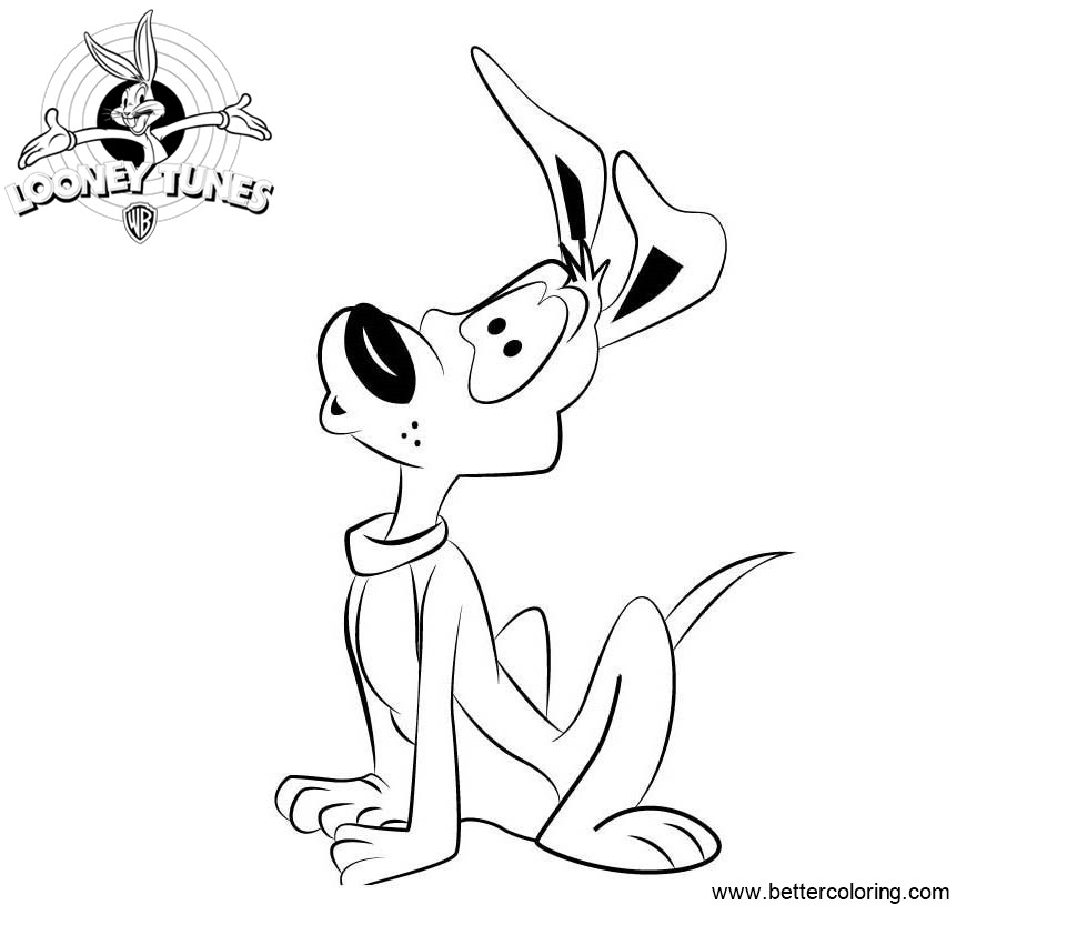 Free Charlie Dog from Looney Tunes Coloring Pages printable