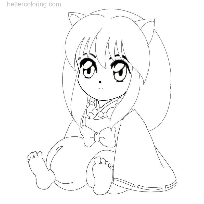 Download Chibi InuYasha Coloring Pages by Emovampireriska - Free Printable Coloring Pages