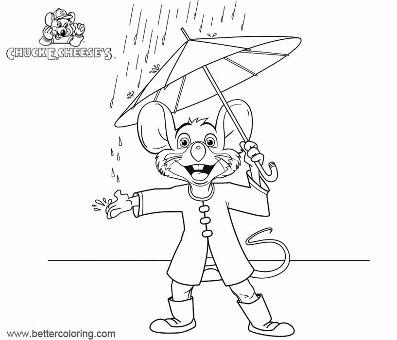 Free Chuck E Cheese Coloring Pages Drawing Pictures printable