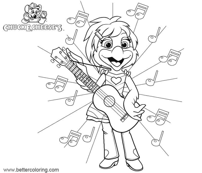 Free Chuck E Cheese Coloring Pages Helen Henny printable