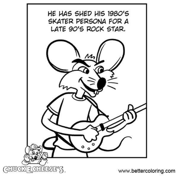 Free Chuck E Cheese Coloring Pages Images printable