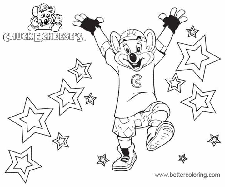 World's best grandpa Chuck E. Cheese coloring page