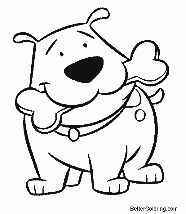 Free Clifford Coloring Pages Dog Tbone printable